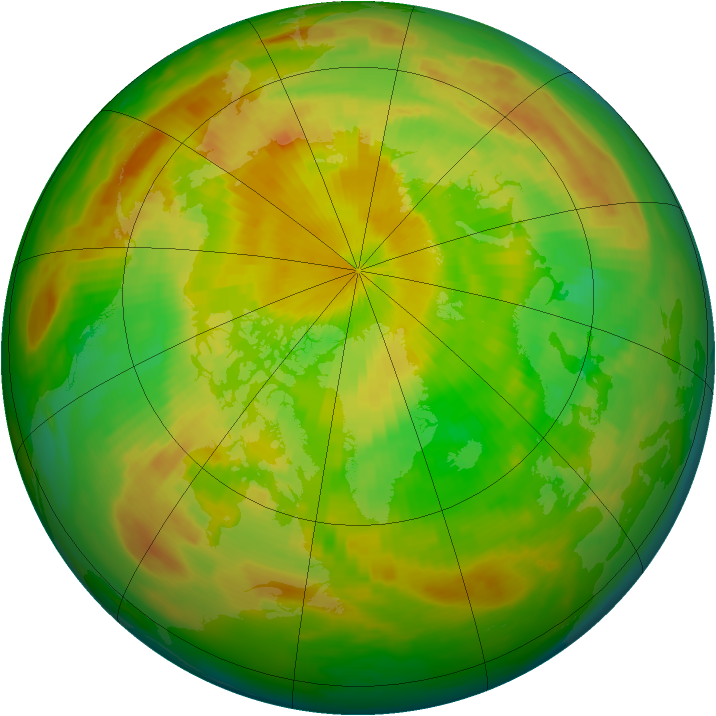 Arctic ozone map for 29 May 1983